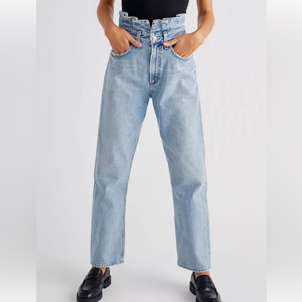 AGOLDE Light Blue Lettuce Waist Women's Jeans